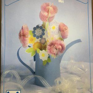 Hallmark Centerpiece 1970's Spring Watering Can Whimsy Floral Garden